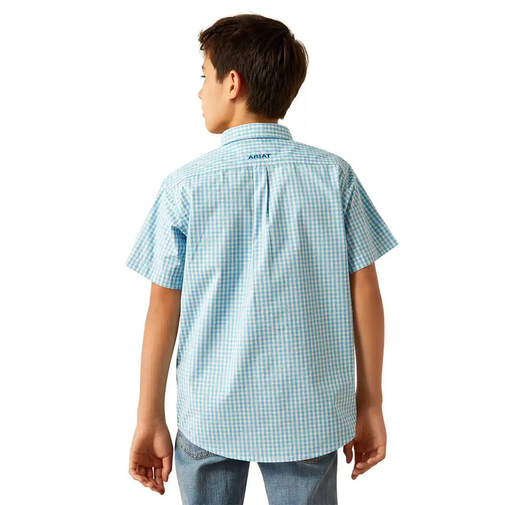 Ariat Boy's Pro Series Sloane Classic Fit Shirt - Light Blue