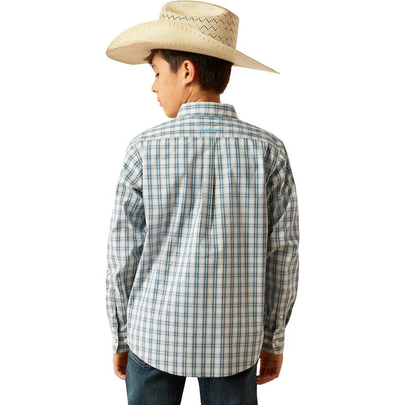Ariat Boy's Pro Series Shelton Classic Fit Shirt - Khaki