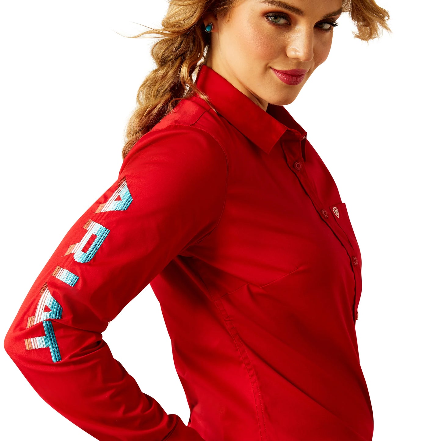 Ariat Women's Team Kirby Stretch Shirt - Equestrian Red