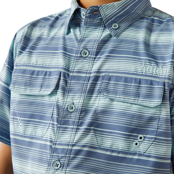 Ariat Boy's VentTEK Outbound Classic Fit Shirt - Blue Raven