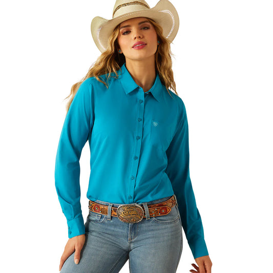 Ariat Women's Kirby Pro Long Sleeve Shirt - Enamel Blue