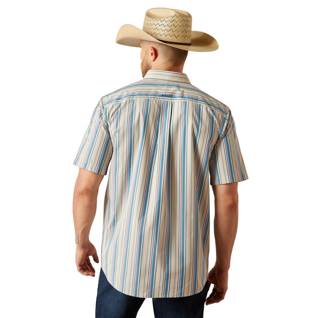 Ariat Men's Pro Series Shaun Short Sleeve Classic Fit Shirt - Khaki