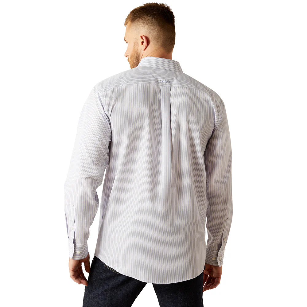 Ariat Men's Wrinkle Free Don Long Sleeve Classic Fit Shirt - Blue