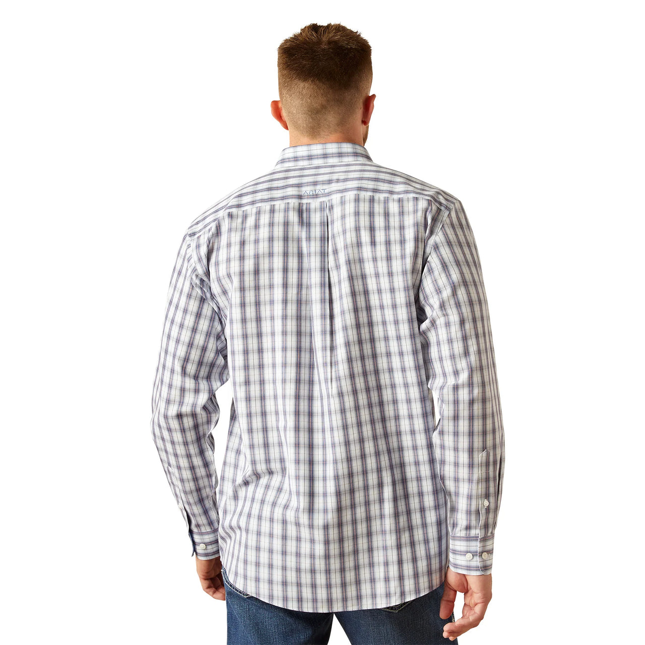 Ariat Men's Wrinkle Free Dalton Long Sleeve Classic Fit Shirt - Dark Blue