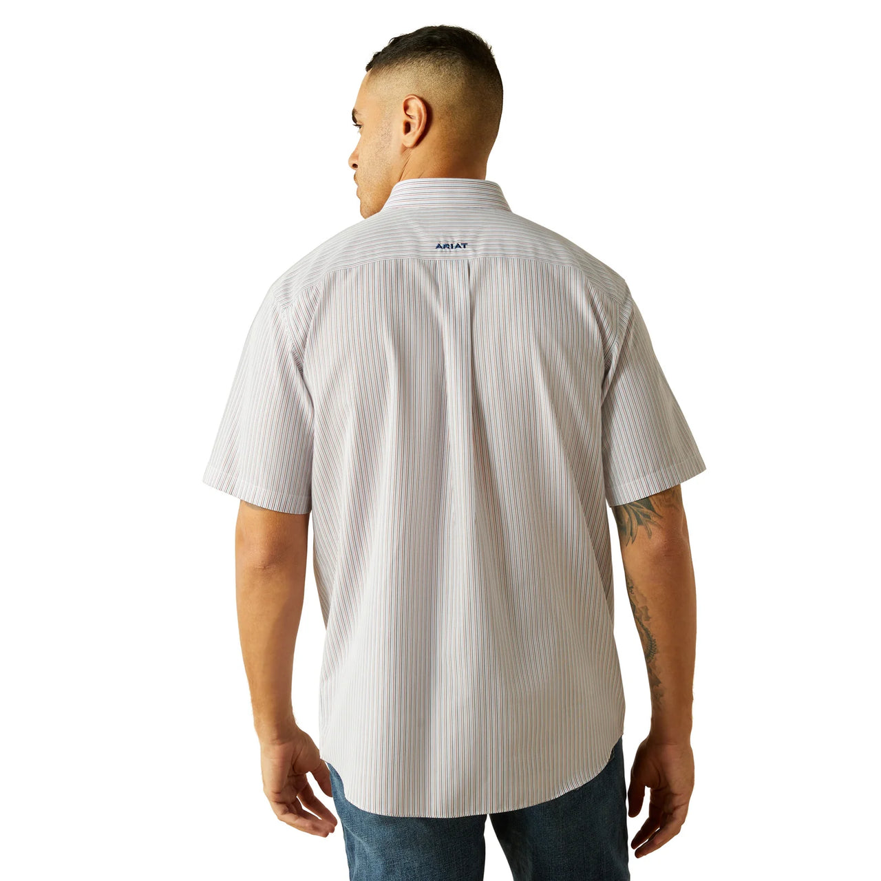 Ariat Men's Wrinkle Free Dayton Short Sleeve Classic Fit Shirt - Blue