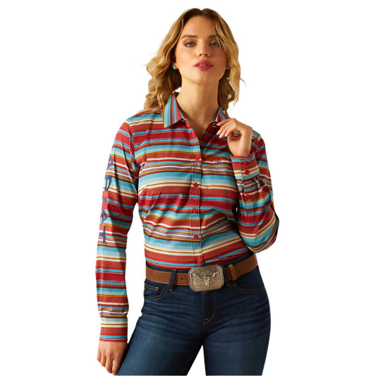 Ariat Women's Team Kirby Stretch Shirt - Iris Serape