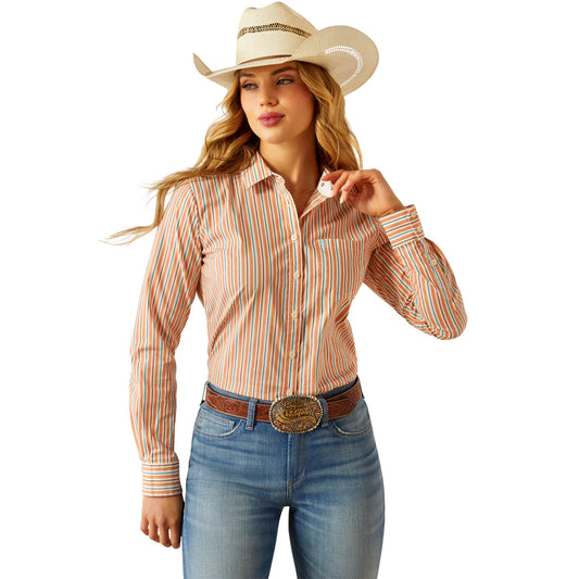 Ariat Women's Kirby Stretch Long Sleeve Shirt - Malia Stripe