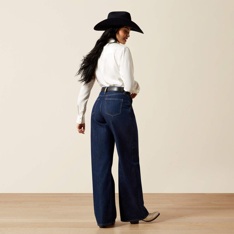 Ariat Women's Ultra High Rise Pleated  Trouser Jean- Chester