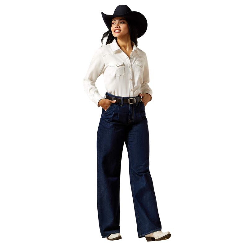 Ariat Women's Ultra High Rise Pleated  Trouser Jean - Chester