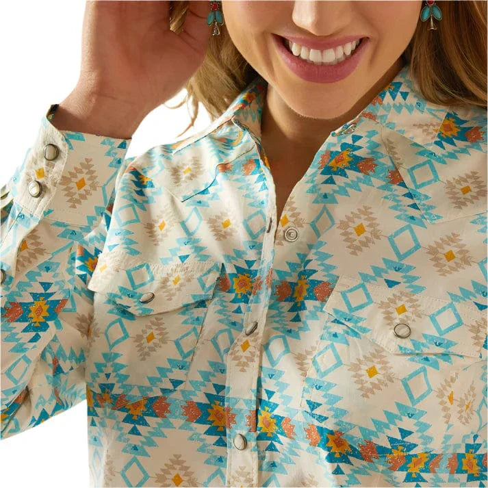 Ariat Women's Everyday Western Long Sleeve Shirt - Cayo Print