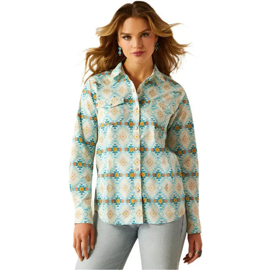 Ariat Women's Everyday Western Long Sleeve Shirt - Cayo Print