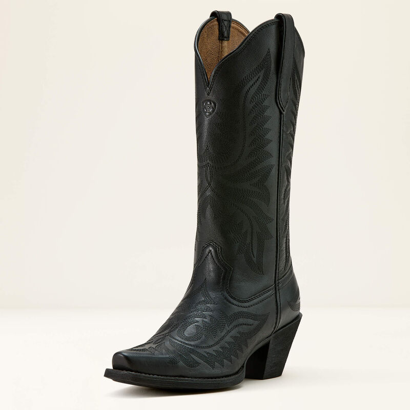 Ariat Women's Round Up Collins Western Boots - Sup0ple Black