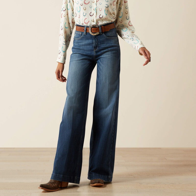 Ariat Women's Ultra High Rise Rosalie Wide Leg Jean- Natalia