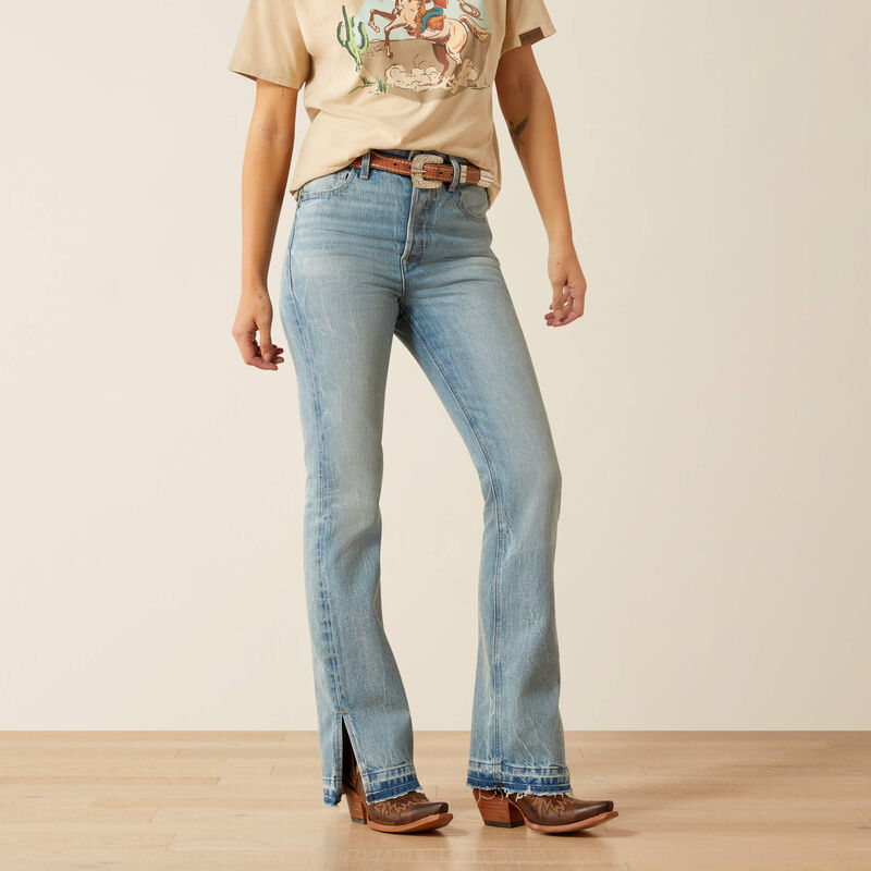 Ariat Women's High Rise Tomboy Jazmine Boot Cut Jean- Argentina