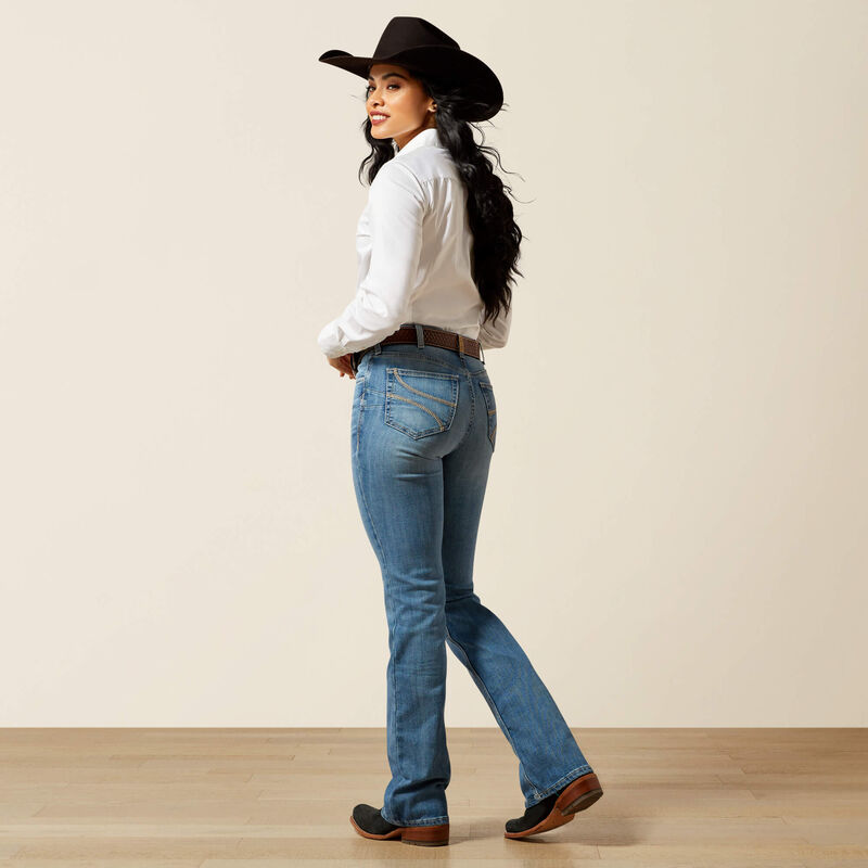 Ariat Women's High Rise Rowyn Boot Cut Jean- Challis