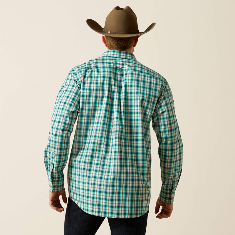 Ariat Men's Pro Series Brayden Classic Fit Long Sleeve Shirt - Teal