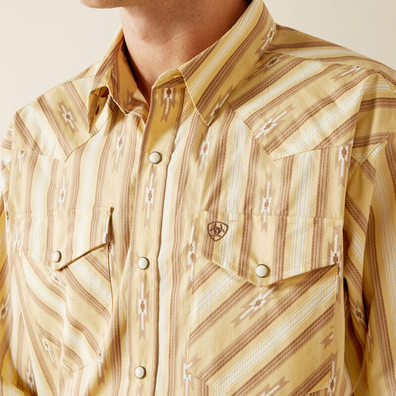 Ariat Men's Tommy Classic Fit Long Sleeve Shirt - Beige