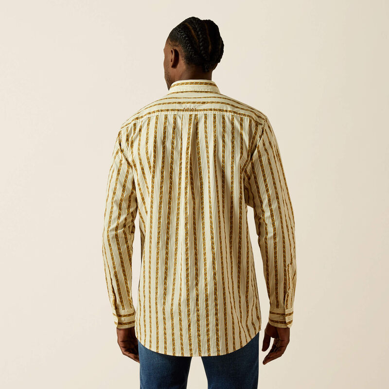 Ariat Men's Brigham Long Sleeve Button Down Shirt - Tan