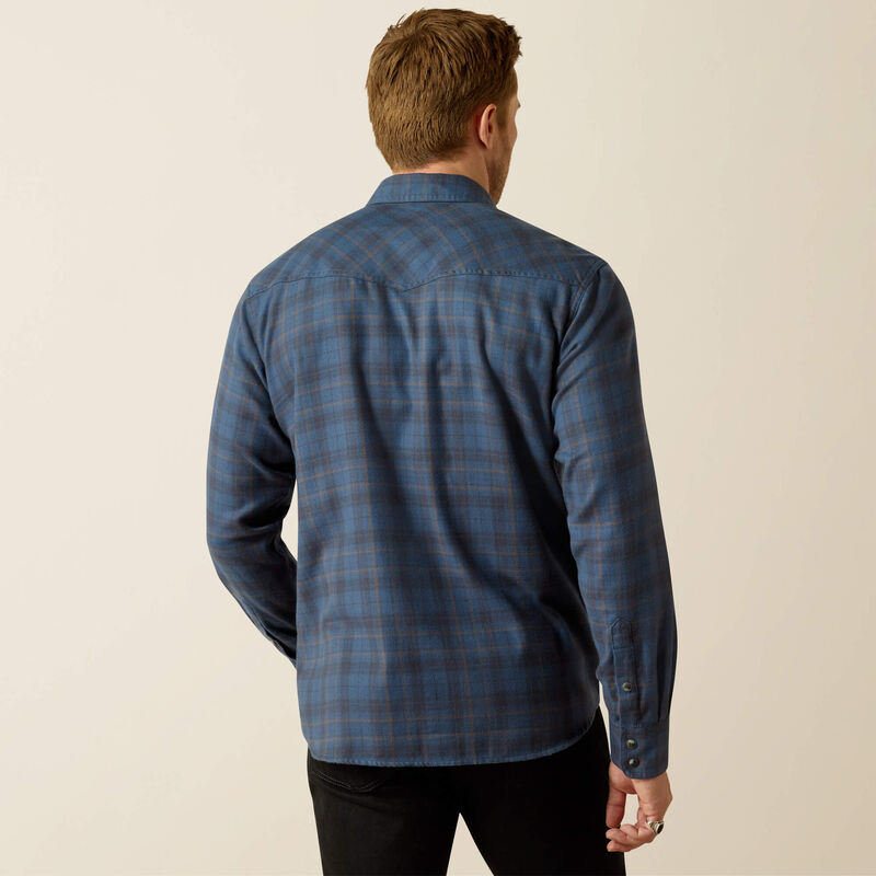 Ariat Men's Holland Retro Fit Long Sleeve Shirt - Navy