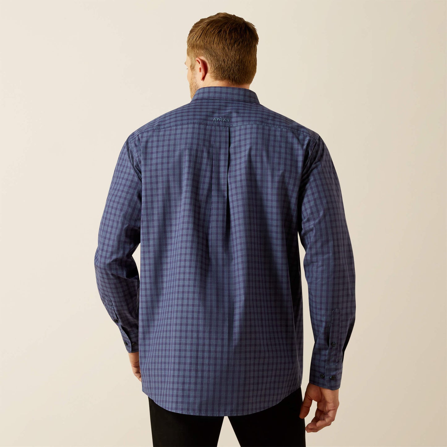 Ariat Men's Pro Series Tate Classic Fit Long Sleeve Shirt - Navy