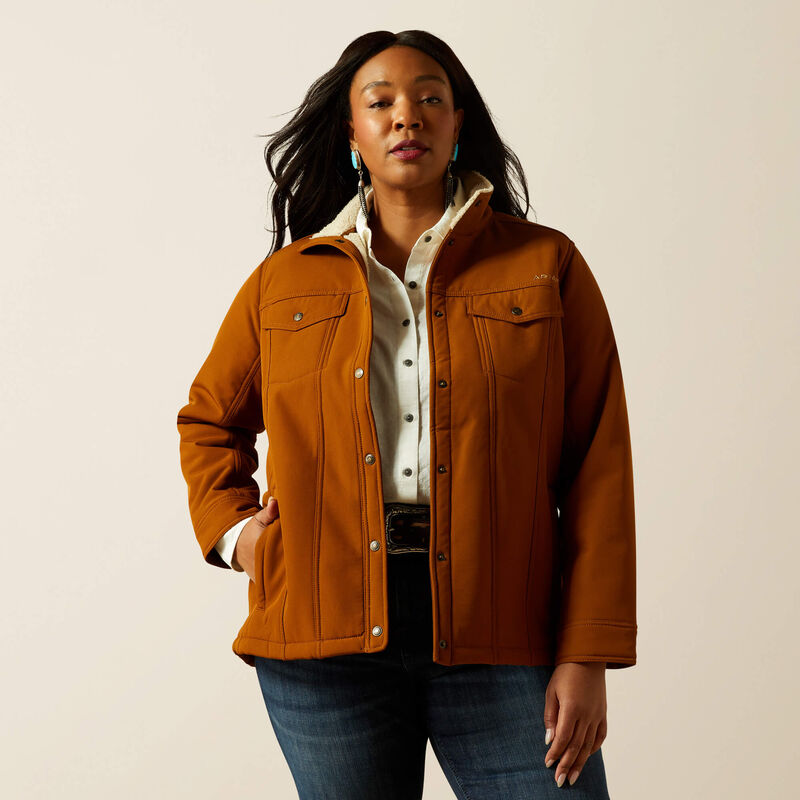 Ariat Women's Berber Back Softshell Jacket - Chestnut Horse