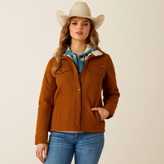 Ariat Women's Berber Back Softshell Jacket - Chestnut Horse