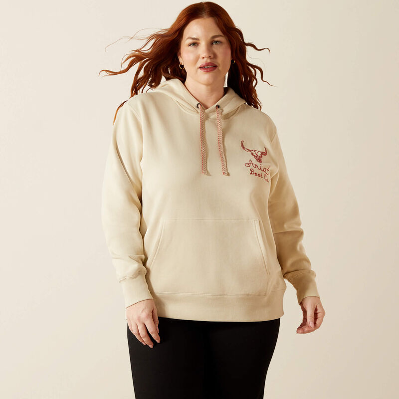 Ariat Women's Stitch Long Sleeve Hoodie - Oyster Grey