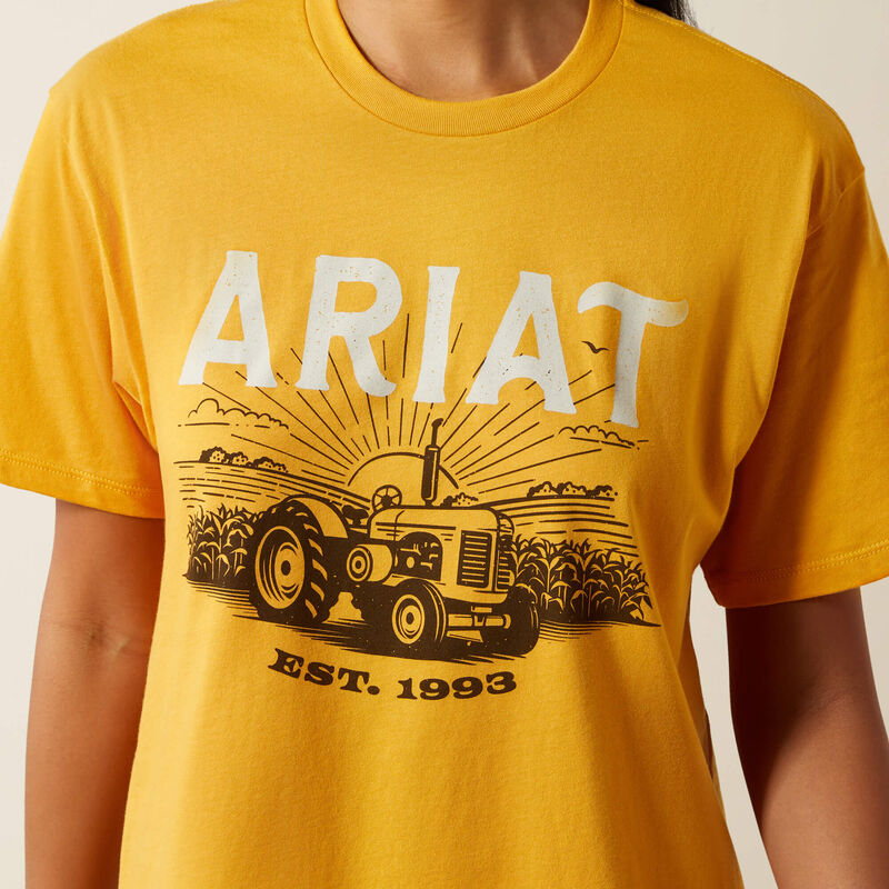Ariat Women's Keep It Rural Tee Shirt - Mustard