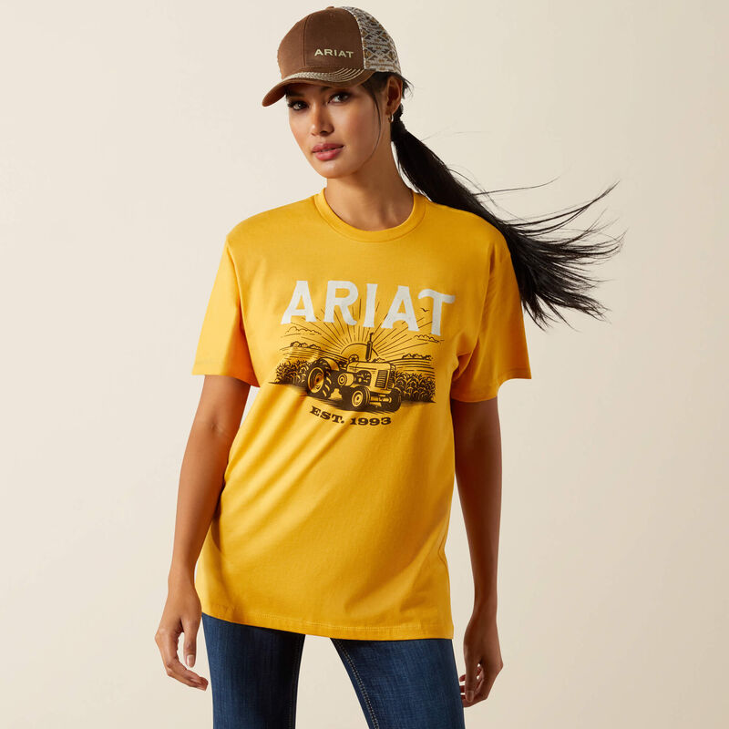 Ariat Women's Keep It Rural Tee Shirt - Mustard