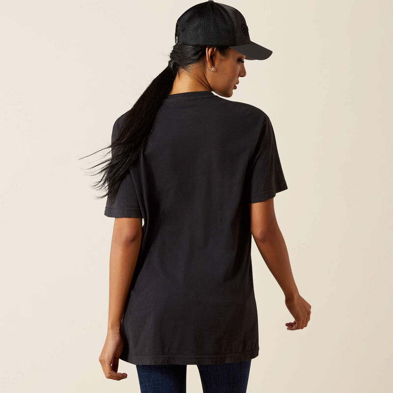 Ariat Women's Boot Stitch Logo Tee Shirt - Vintage Black