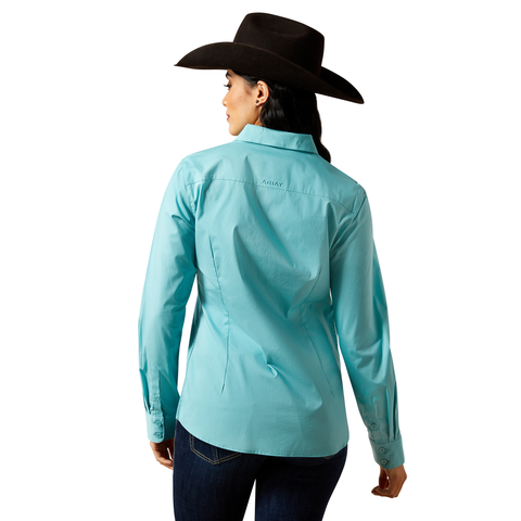 Ariat Women's Kirby Long Sleeve Shirt - Aqua Sea