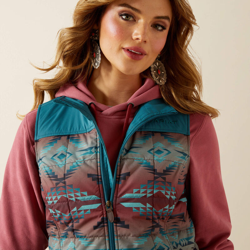 Ariat Women's Crius Insulated Vest - Dragonfly Inez Blanket Print