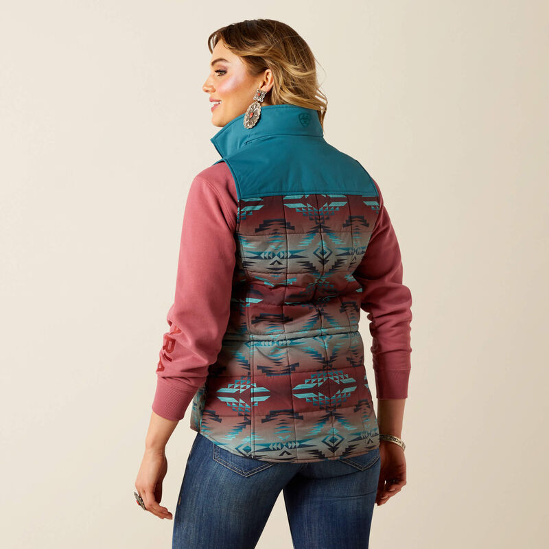 Ariat Women's Crius Insulated Vest - Dragonfly Inez Blanket Print