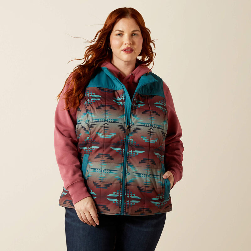 Ariat Women's Crius Insulated Vest - Dragonfly Inez Blanket Print