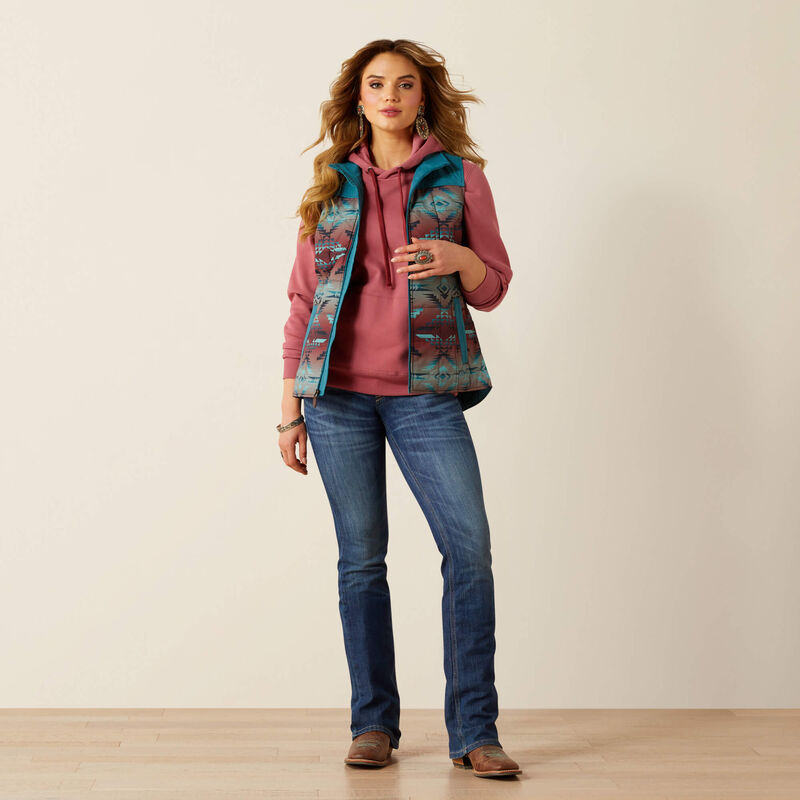 Ariat Women's Crius Insulated Vest - Dragonfly Inez Blanket Print