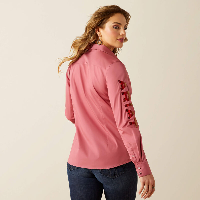 Ariat Women's Team Kirby Long Sleeve Stretch Shirt - Mauvewood