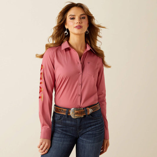 Ariat Women's Team Kirby Long Sleeve Stretch Shirt - Mauvewood