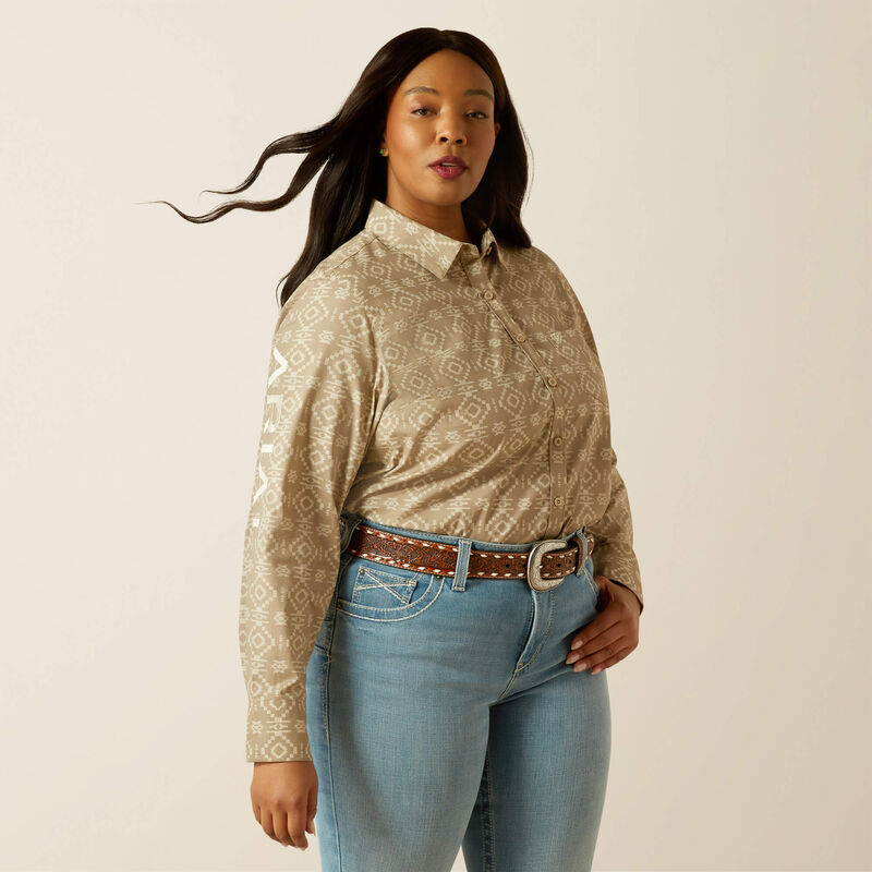 Ariat Women's Team Kirby Long Sleeve Stretch Shirt - Lone Ridge Print