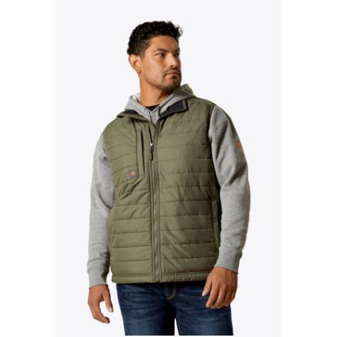 Ariat Men's Rebar Codura Ripstop Lightweight Insulated Vest - Beetle