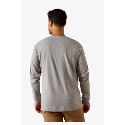 Ariat Men's Rebar Cotton Strong Standard Pocket LS Tee Shirt - Multiple Colours