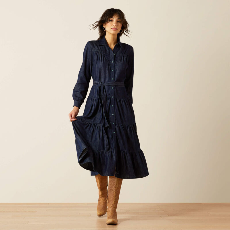 Ariat Women's Long Sleeve Sahara Dress- Rinse