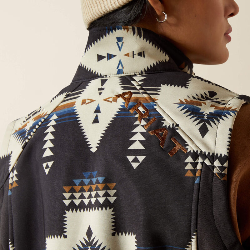 Ariat Women's Logo Softshell Print Vest- Thornstone Print