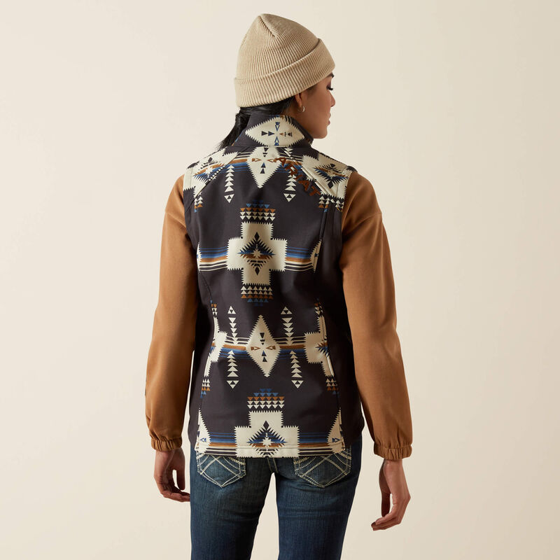 Ariat Women's Logo Softshell Print Vest- Thornstone Print