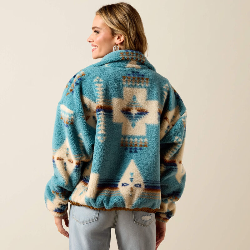 Ariat Women's Sherpa Blocked Jacket - Agave Southwest Print