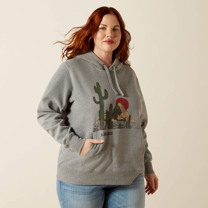 Ariat Women's San Pedro Long Sleeve Hoodie - Heather Grey
