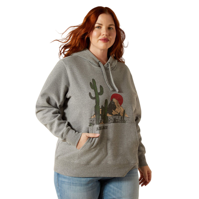 Ariat Women's San Pedro Long Sleeve Hoodie - Heather Grey