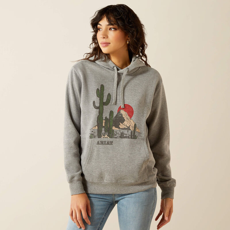 Ariat Women's San Pedro Long Sleeve Hoodie - Heather Grey