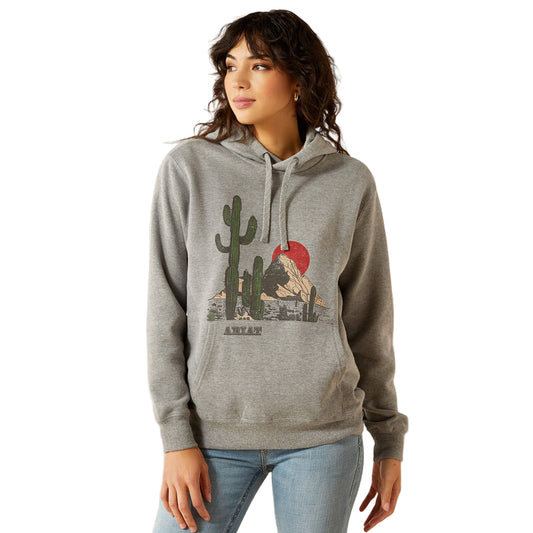 Ariat Women's San Pedro Long Sleeve Hoodie - Heather Grey