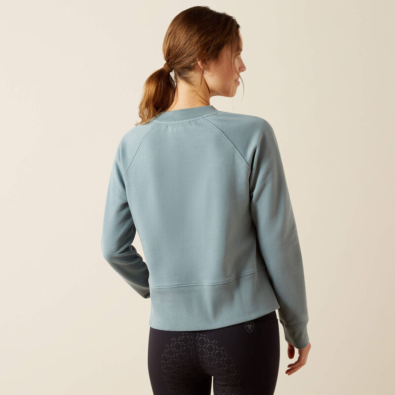 Ariat Women's Martine Sweatshirt- Steel Sage