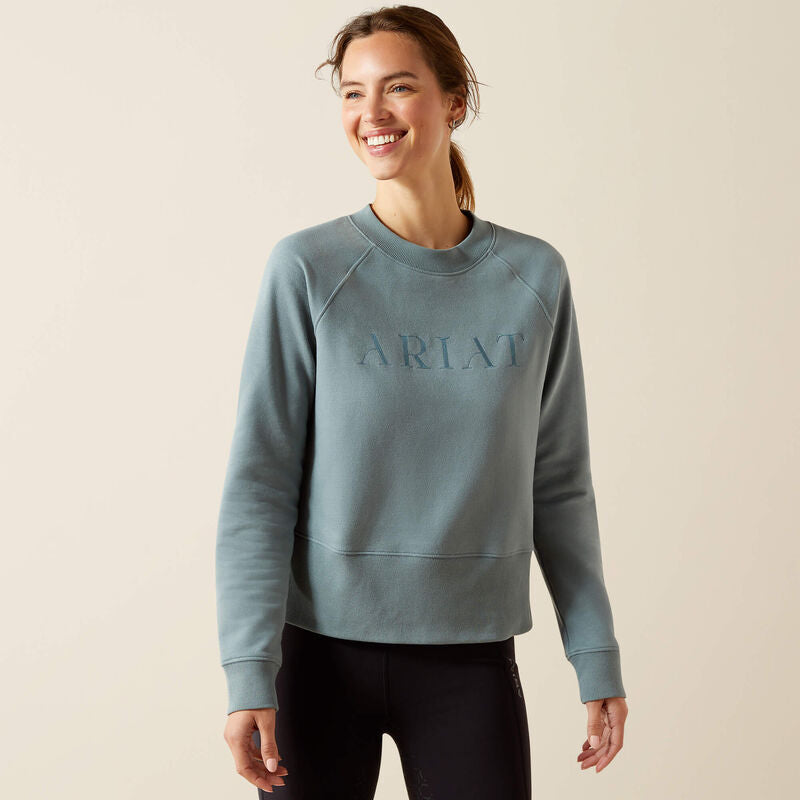 Ariat Women's Martine Sweatshirt- Steel Sage